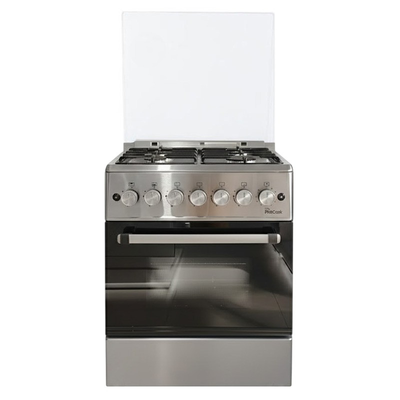 CUISINIERE GAZ 4 FEUX PROCOOK TG6640IX 60CM INOX