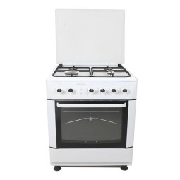 CUISINIERE GAZ 4 FEUX PROCOOK TG6640BL 60CM BLANC