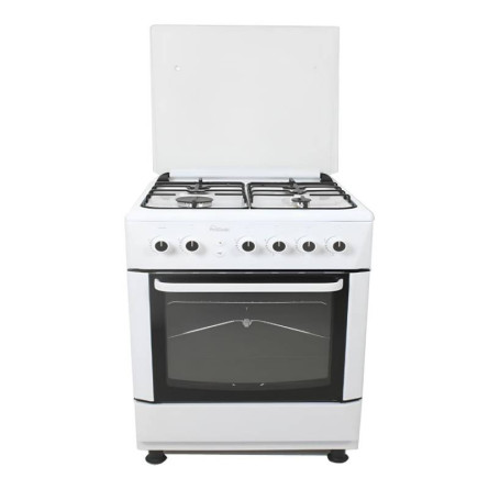 CUISINIERE GAZ 4 FEUX PROCOOK TG6640BL 60CM BLANC