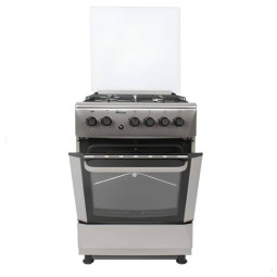CUISINIÈRE PROCOOK TE6640IX 60CM 4 FEUX FOUR ELEC/GAZ  INOX