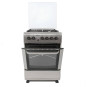CUISINIÈRE PROCOOK TE6640IX 60CM 4 FEUX FOUR ELEC/GAZ  INOX