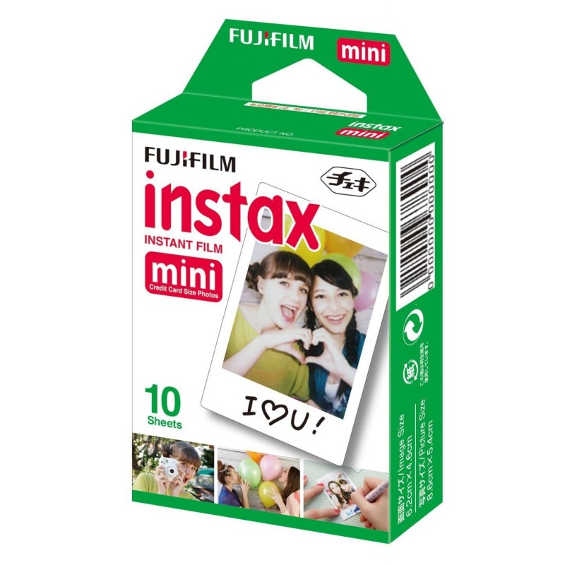 Films Mini Instax - Fujifilm  86 x 54 mm - Monopack 10 Films