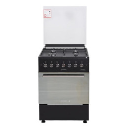 CUISINIÈRE À GAZ ARTHUR MARTIN AMG60IX 60CM 4 FEUX - NOIR