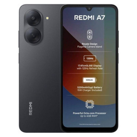 SMARTPHONE XIAOMI REDMI A7 4G 3GO/64GO-NOIR