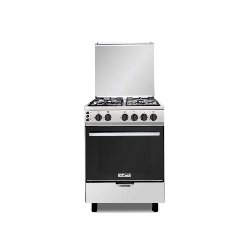 CUISINIERE A GAZ VENTILE MAXWELL 4F AVEC MAX-CFM60GIS