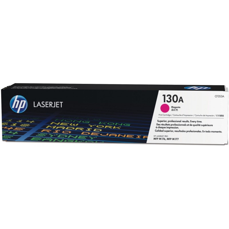 Cartouche de toner magenta d'origine HP LaserJet 130A (CF353A)