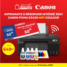 IMPRIMANTE CANON PIXMA G3430 A RESERVOIR INTEGRE WIFI 3EN1 COULEUR