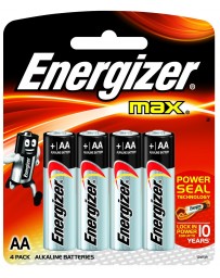Piles Energizer Max AA 4 pack