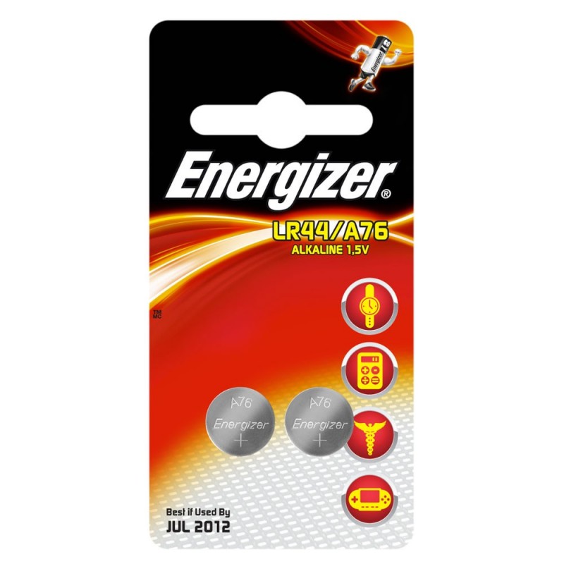 Piles Energizer A76/LR44 1.5V au Lithium