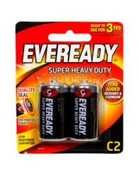 Piles Eveready Super Heavy Duty Batteries C2 2 Pack