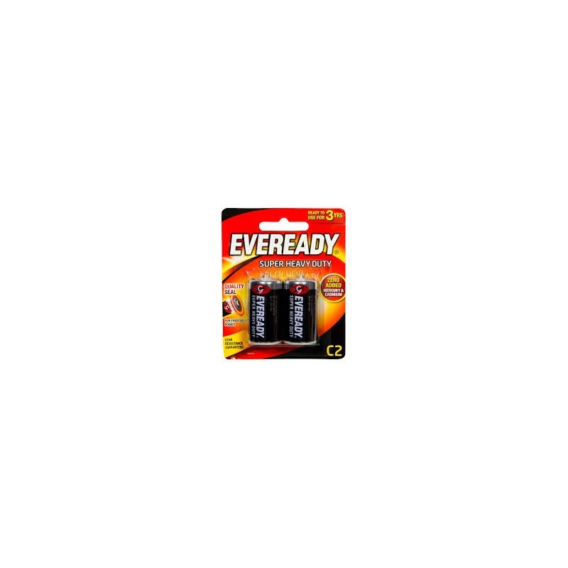 Piles Eveready Super Heavy Duty Batteries C2 2 Pack