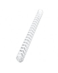 50 RELIURES SPIRALE PLASTIQUE 32mm BLANC