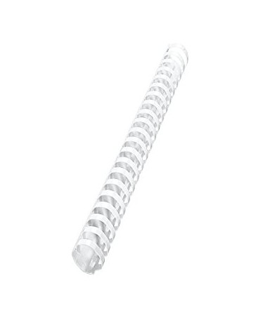 50 RELIURES SPIRALE PLASTIQUE 32mm BLANC