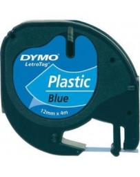 Ruban D'étiquettes DYMO Plastique 91203 Bleu 12 Mm X 4 M