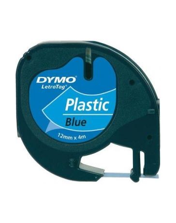 Ruban D'étiquettes DYMO Plastique 91203 Bleu 12 Mm X 4 M