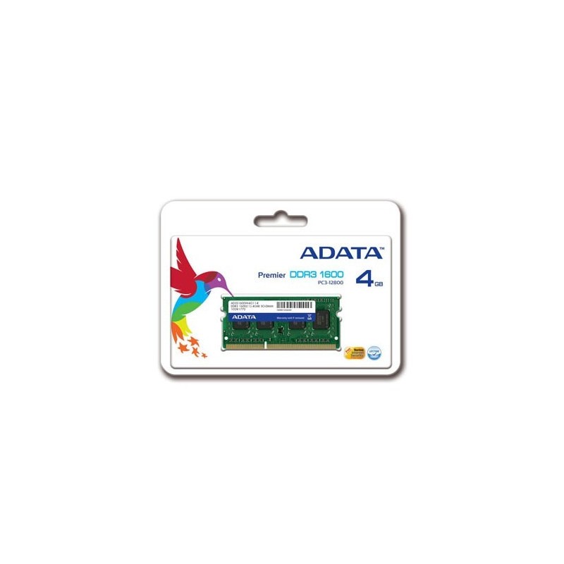 Barrette Mémoire ADATA 4Go DDR3 pour Pc Portable