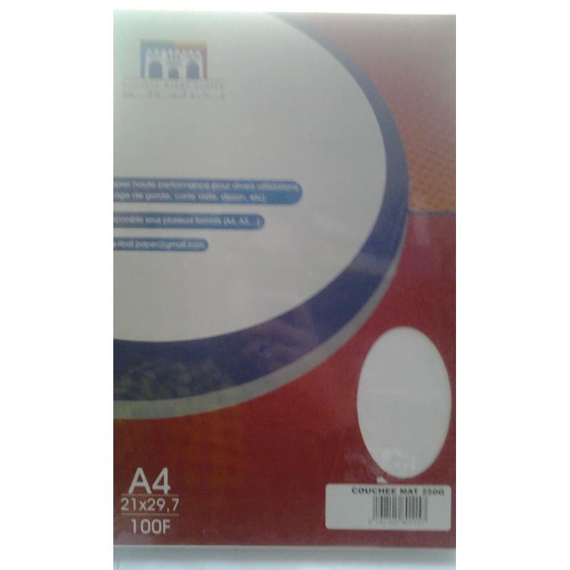 PAQUET COUCHEE MAT A4/ 100F/ 250G