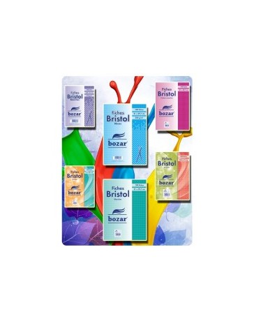 FICHE BRISTOL BOZAR 21X29.7 BLANC 200G
