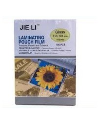 POCHETTE PLASTIFICATION A4 100 PCS JIE LIE