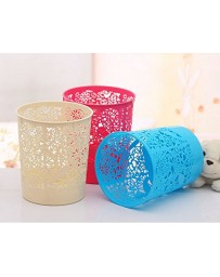 CORBEILLE A PAPIER METAL MOTIF ARTISANAL 26CM