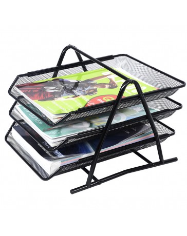 PORTE REVUE 3-TIER DOCUMENT TRAY METAL