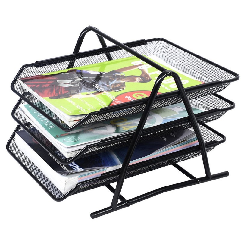 PORTE REVUE 3-TIER DOCUMENT TRAY METAL