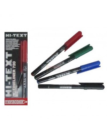 STYLO FINELINER HI-TEXT REF 720 B/N/R/V