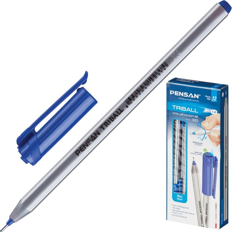 STYLO A BILLE PENSAN TRIBALL BLEU 916