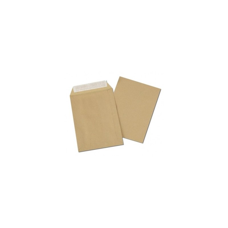 La Couronne - 60 Pochettes Enveloppes (dont 20% gratuit) - C5 162 x 229 mm  - 90 gr - brun - bande auto-adhésive Pas Cher