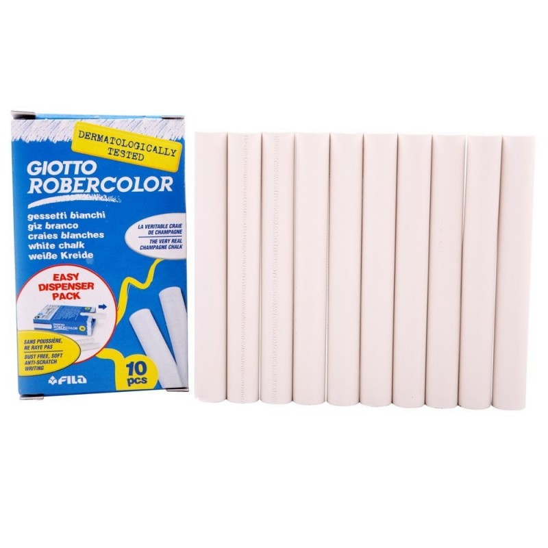 CRAIE ROBERCOLOR BLANC DE 10  GIOTTO