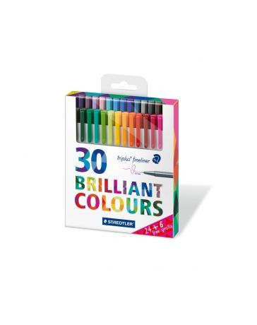 ETUIT STAEDLER BOX DE 30 TRIPLUS FINELINER 334-C30P