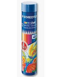 CRAYON DE COULEUR EN BOITE CYLINDRIQUE METAL DE 12 144-NMD12