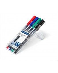 ETUIT STAEDLER PERMANENT BOX 4 COULEUR 1MM 317-WP4