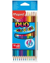 12 CRAYON BICOLORES COLOR'PEPS DUO 829600
