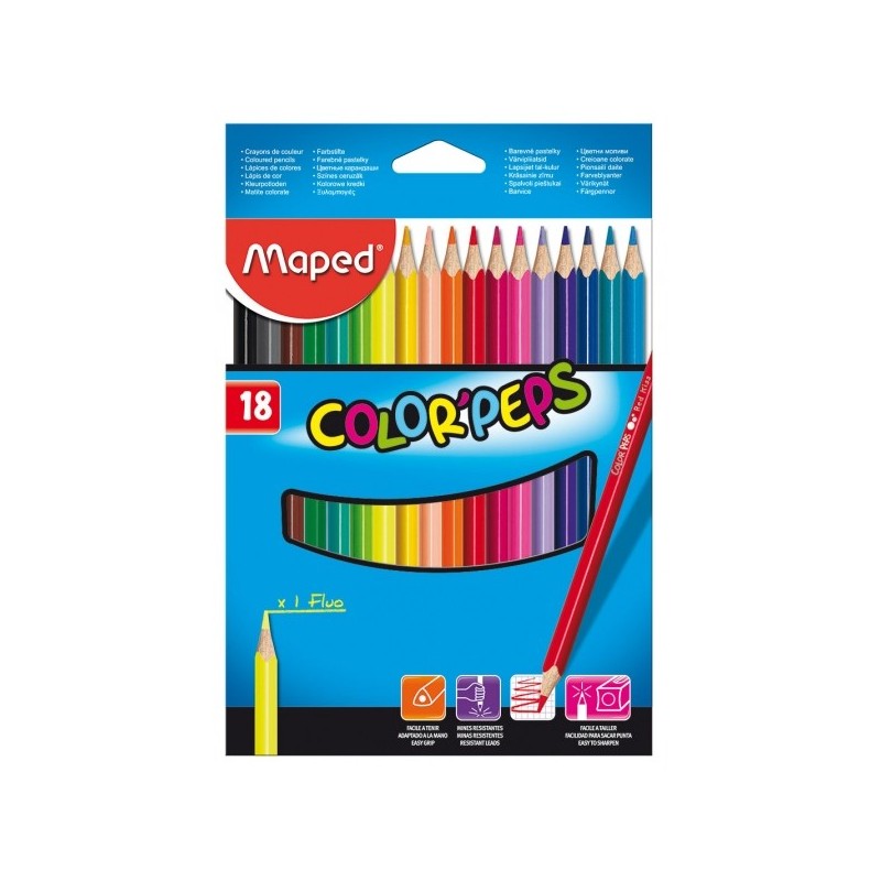 CRAYON COULEUR DE 18 MAPED  183218