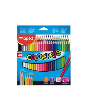 BOITE DE 48 CRAYON  COLOR'PEPS  MAPED  832048