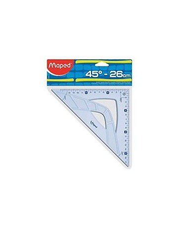EQUERRE 45 26CM GRAPHIC MAPED 242426