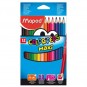 POCHETTE DE 12 CRAYONS COLOR'PEPS MAXI MAPED REF 834010