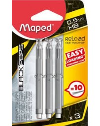 3SET DE 10 MINES HB 0.5MM MAPED 560511