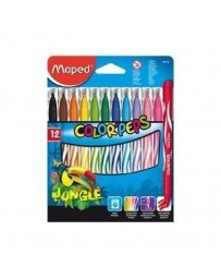 BTE DE 12 FEUTRES COLOR'PEPS JUNGLE 845420 MAPED