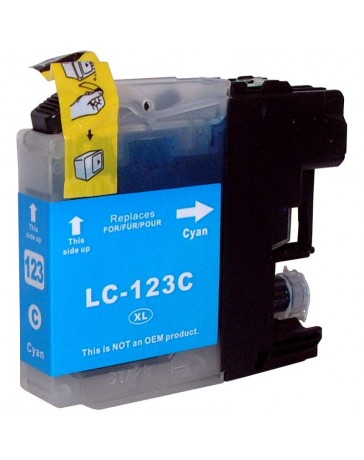 CARTOUCHE BROTHER ADAPT LC123 CYAN PRINT PRO