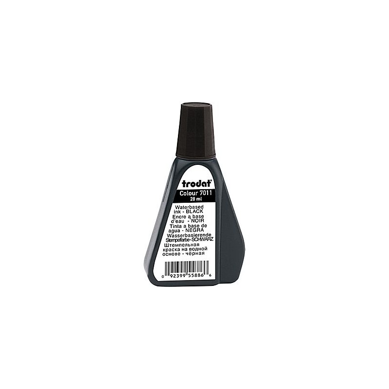 Encre Pour Tampon Trodat 7011 - Violet 28 Ml - Base Eau - Indélébile - Niveau Visible