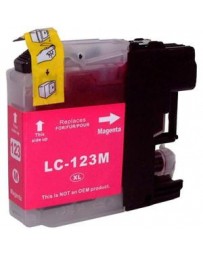CARTOUCHE BROTHER ADAPTABLE LC123 MAGENTA PRINT PRO