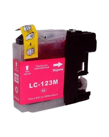 CARTOUCHE BROTHER ADAPTABLE LC123 MAGENTA PRINT PRO