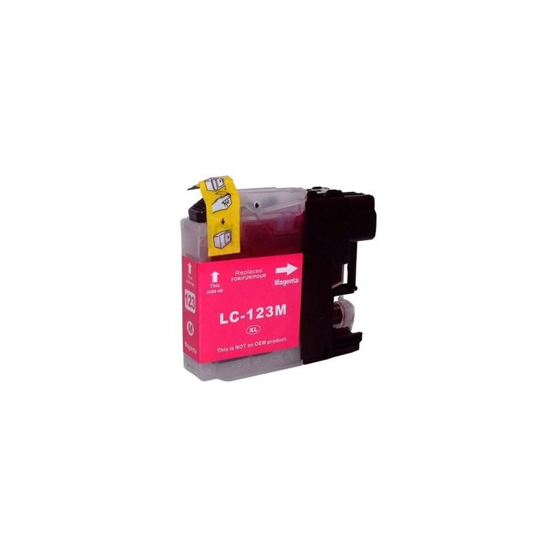 CARTOUCHE BROTHER ADAPTABLE LC123 MAGENTA PRINT PRO