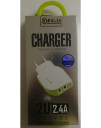 CHARGEUR POWER YOUR MOBILE LIFE HUT-2 2U 2.4A