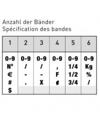 NUMERATEUR TRODAT 1546 (4MM-6CHIFFRES)