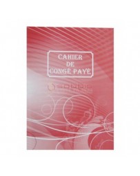 CAHIER CONGE PAYE