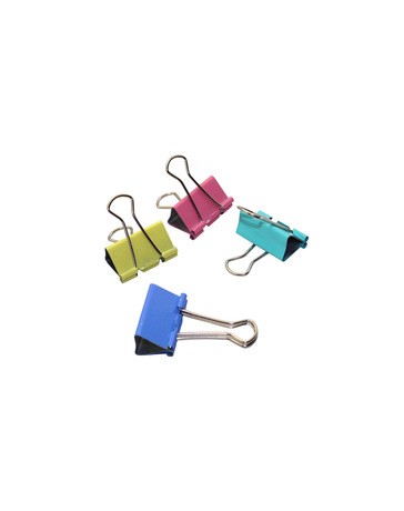 BINDER CLIP COULEUR 4PCS 1-82 EN BLISTER CB5450