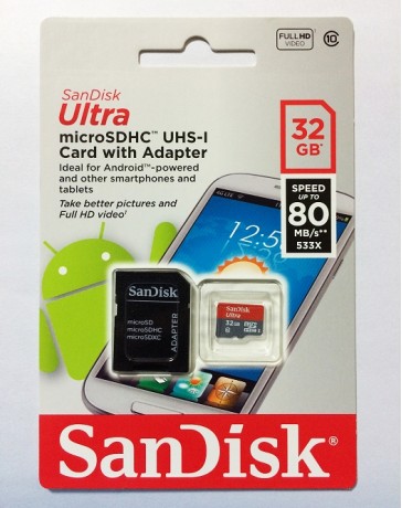 CARTE MEMOIRE SANDISK ULTRA MICRO SSD 32GB